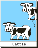 Click here to see ASCII Artwork - Cattle