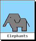 Click here to see ASCII Artwork - Elephants